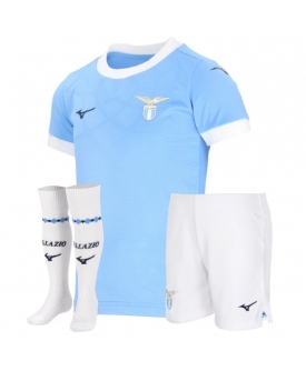 Lazio Maglia Gara Casa Repliche 2025-26 Bambino Maniche Corte